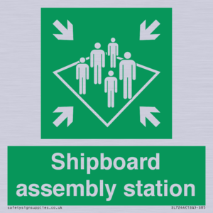 Shipboard assembly station